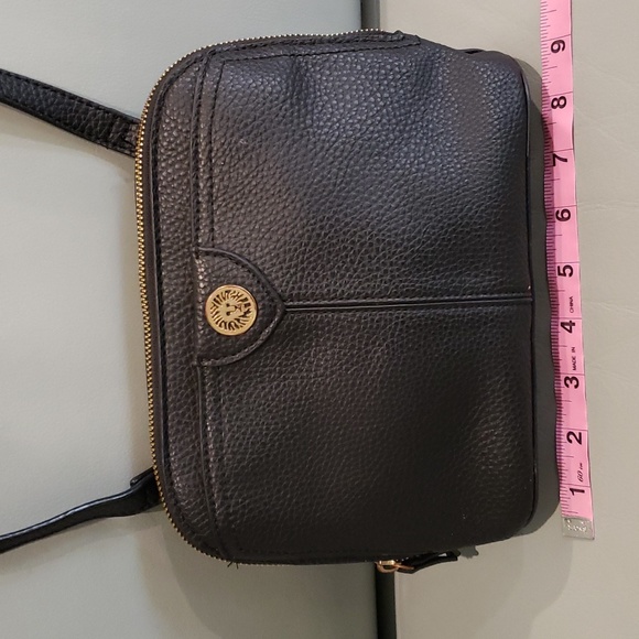 Anne Klein Small Crossbody Shoulder bag. Faux Pebble leather wallet slots - Picture 4 of 12